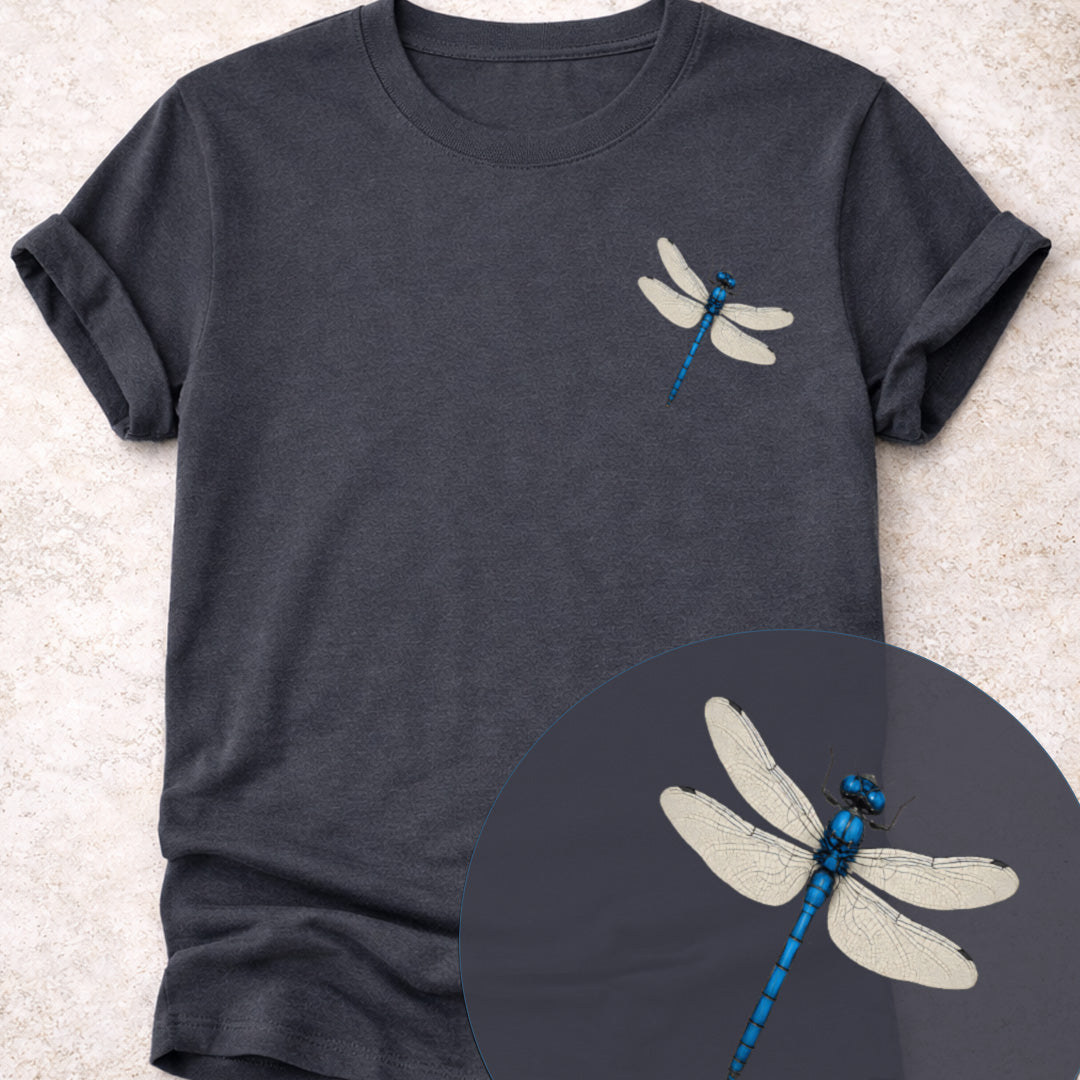 Blauwe libelle T‑Shirt