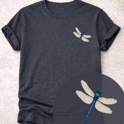 Blauwe libelle T‑Shirt