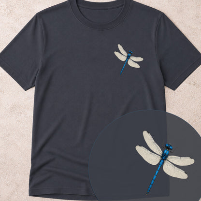 Blauwe libelle Bio T‑Shirt