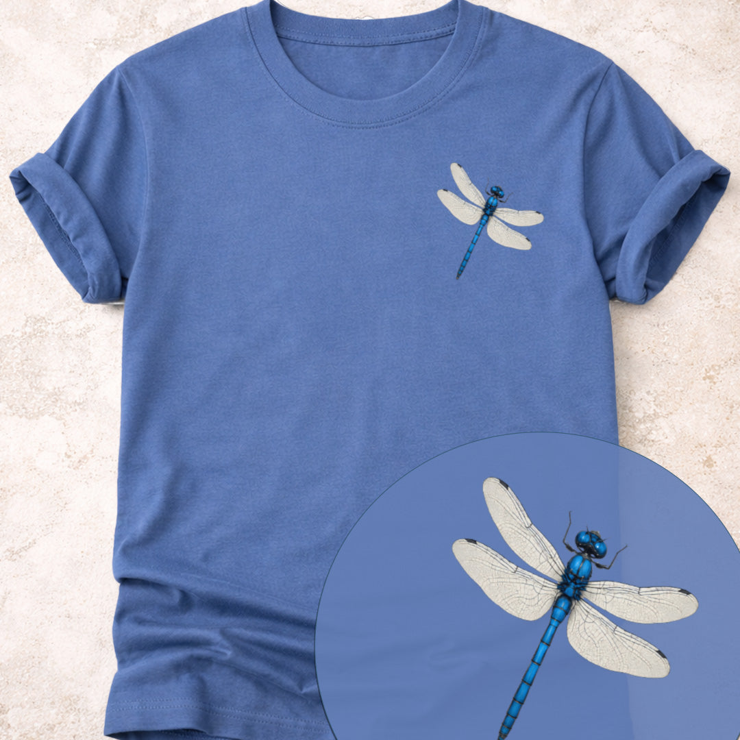 Blauwe libelle T‑Shirt