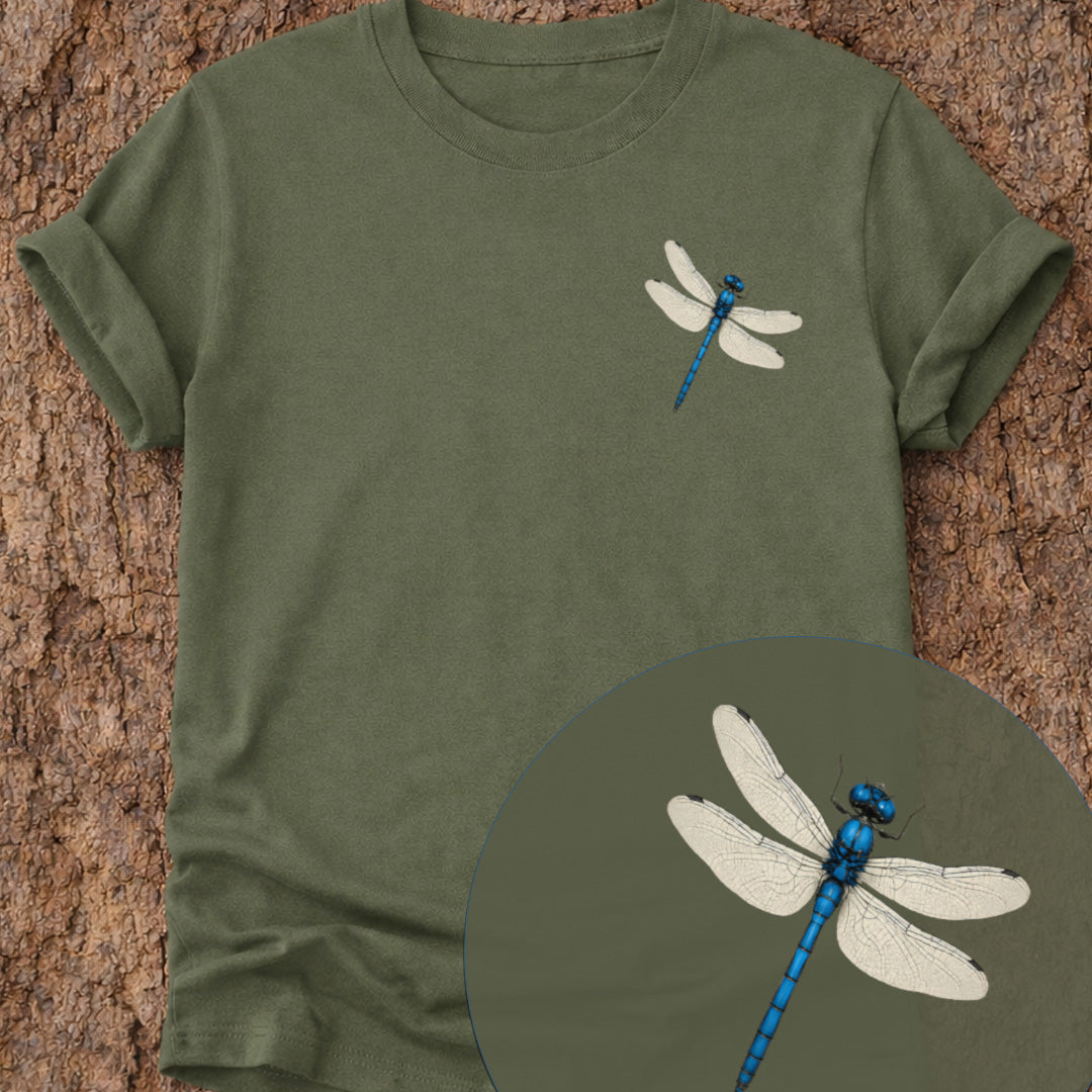 Blauwe libelle T‑Shirt