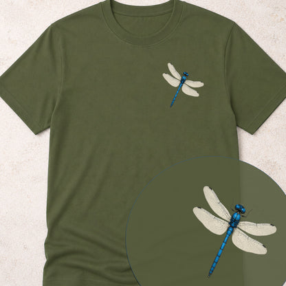 Blauwe libelle Bio T‑Shirt
