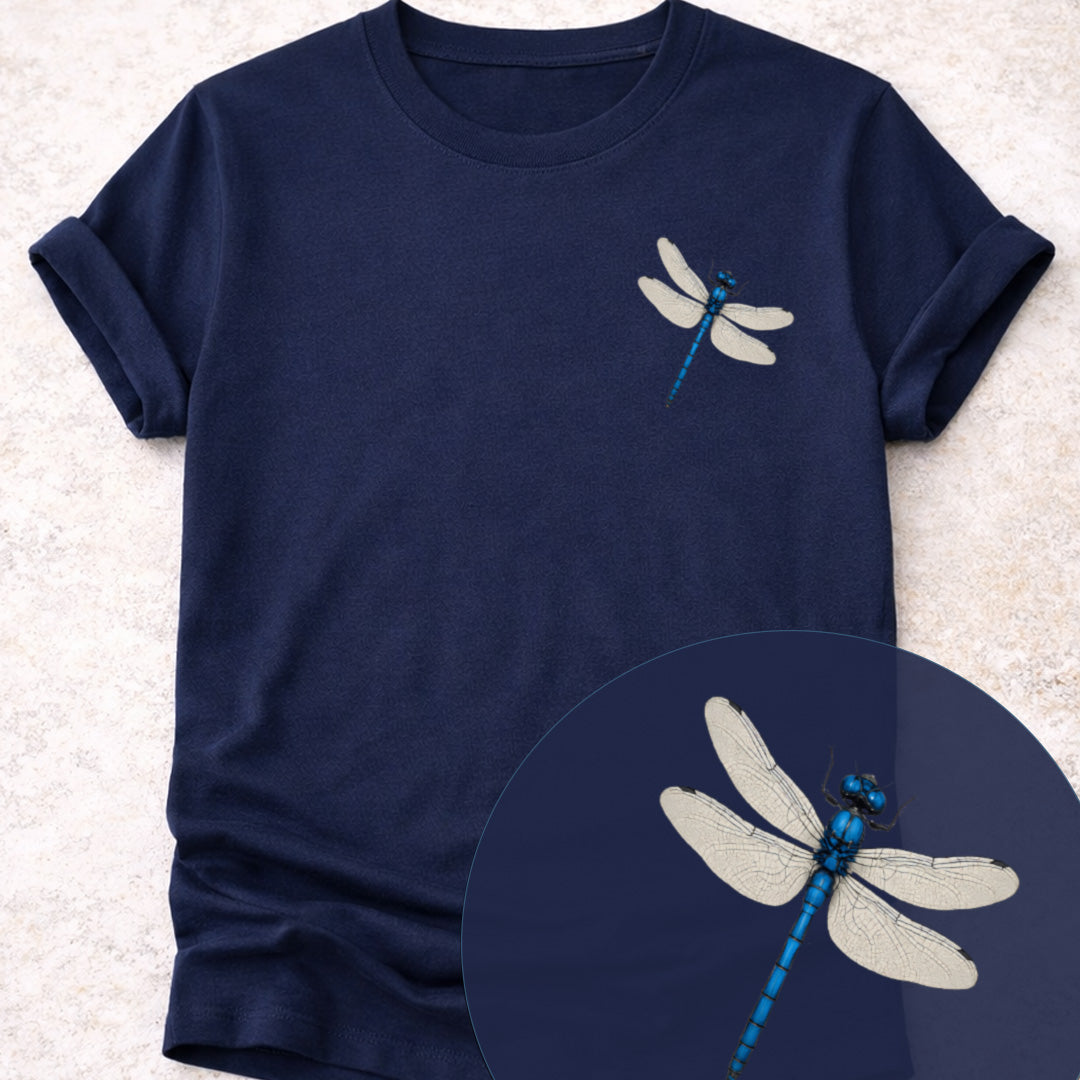 Blauwe libelle T‑Shirt