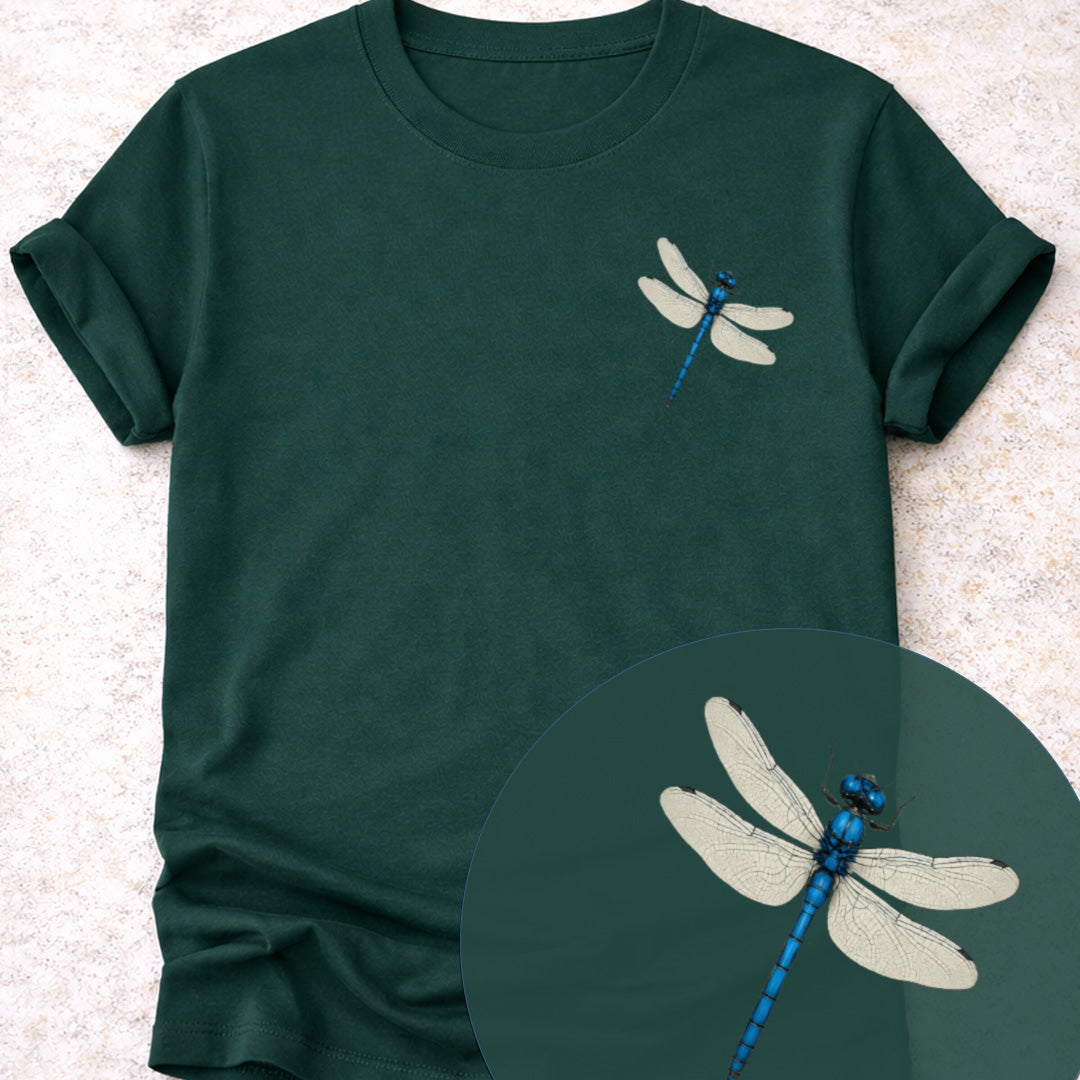 Blauwe libelle T‑Shirt