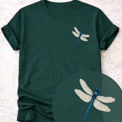 Blauwe libelle T‑Shirt