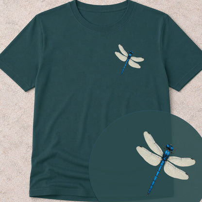 Blauwe libelle Bio T‑Shirt