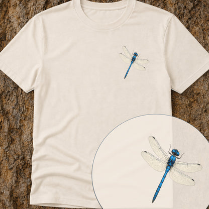 Blauwe libelle Bio T‑Shirt