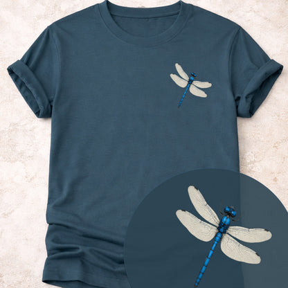 Blauwe libelle T‑Shirt