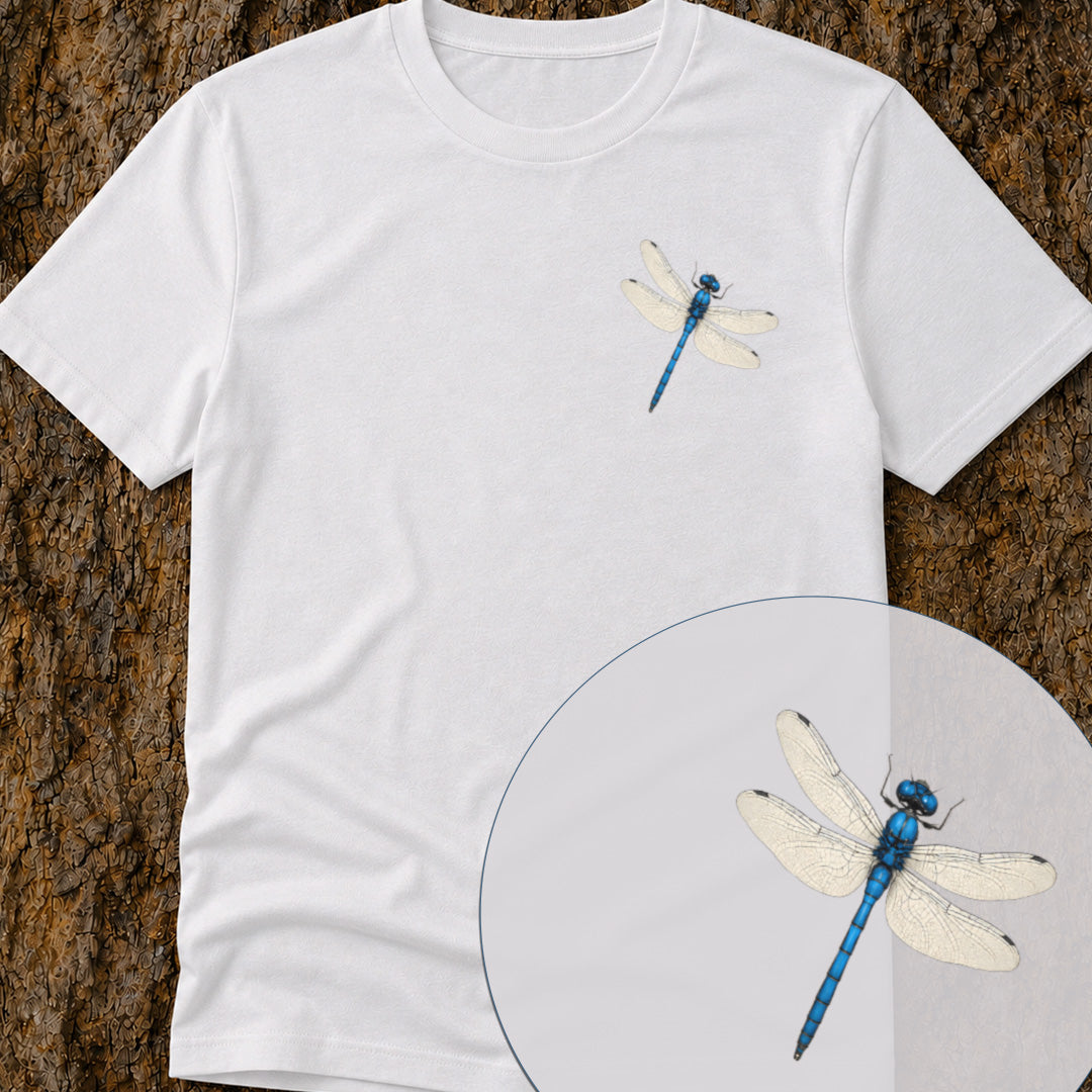 Blauwe libelle Bio T‑Shirt