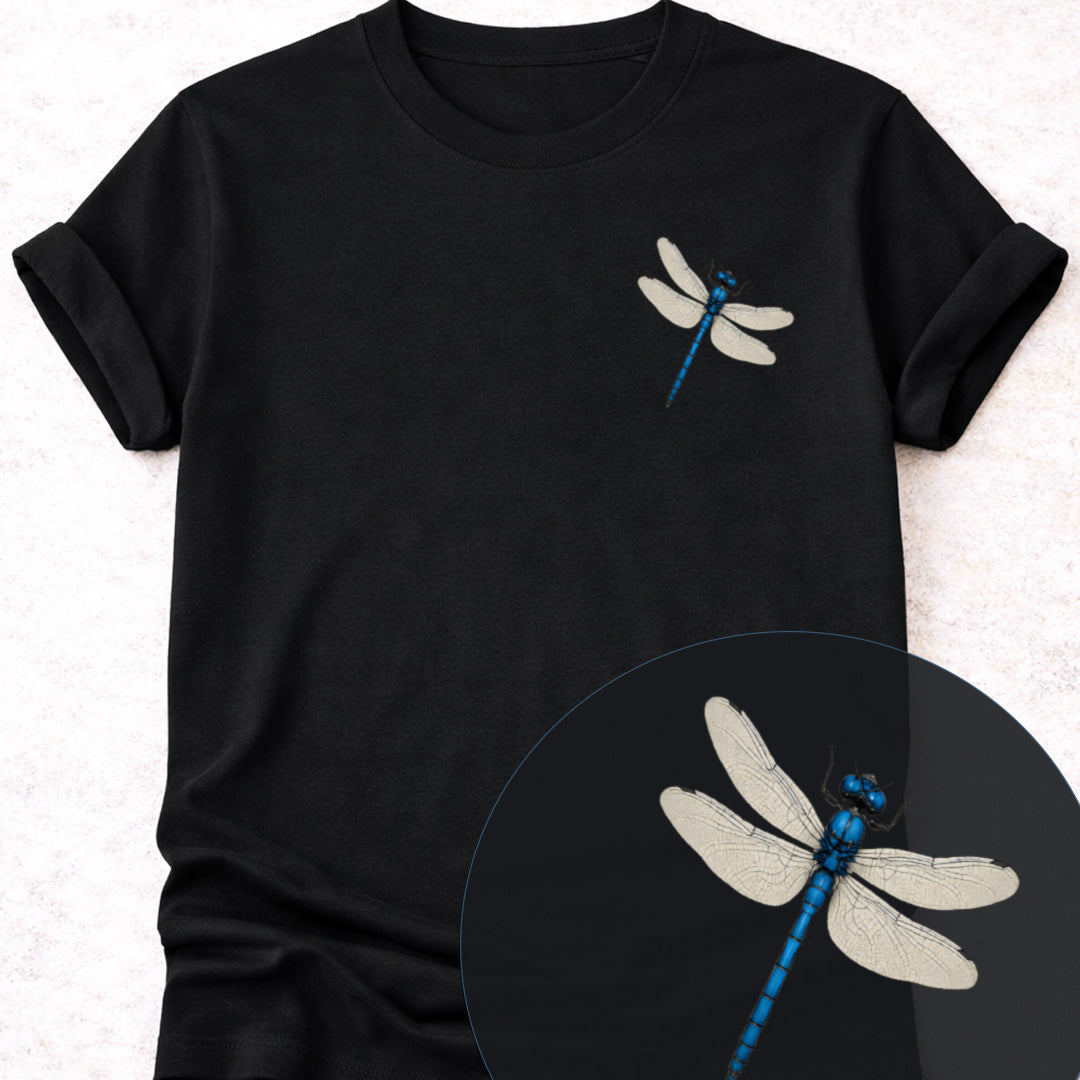 Blauwe libelle T‑Shirt