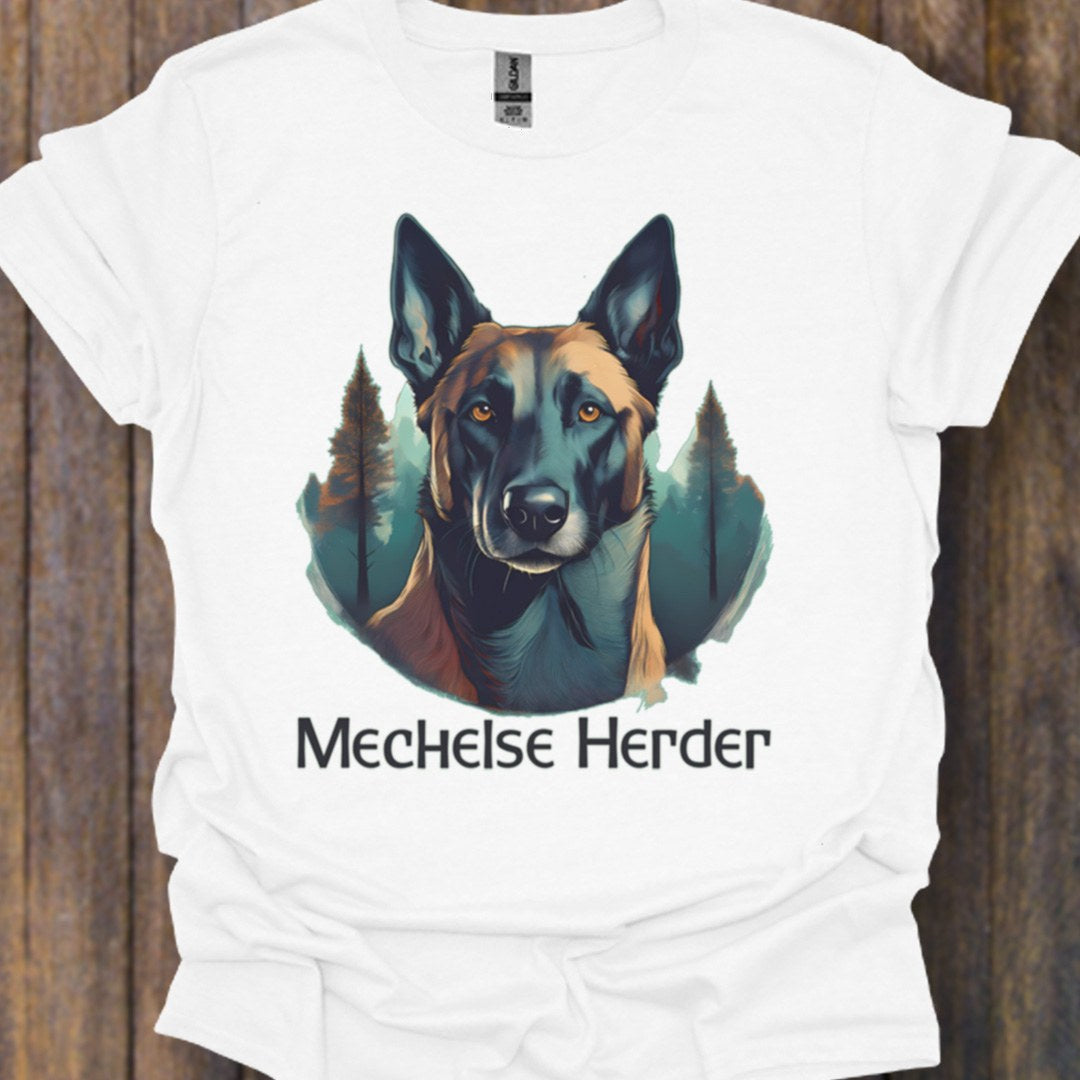 Mechelse Herder met rasnaam T‑shirt