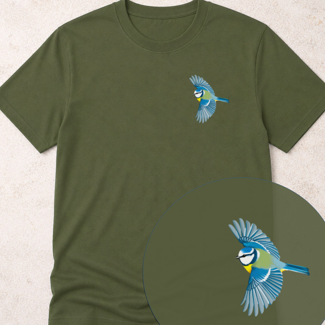 T-shirt Mésange bleue en vol