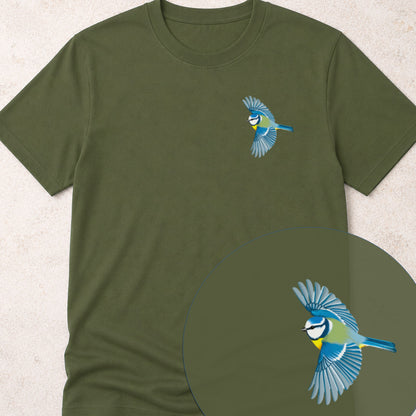 T-shirt Mésange bleue en vol