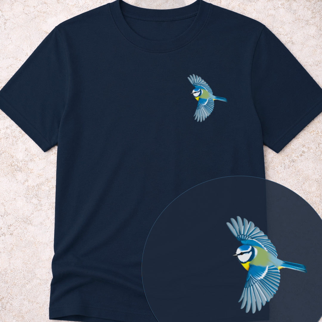 T-shirt Mésange bleue en vol