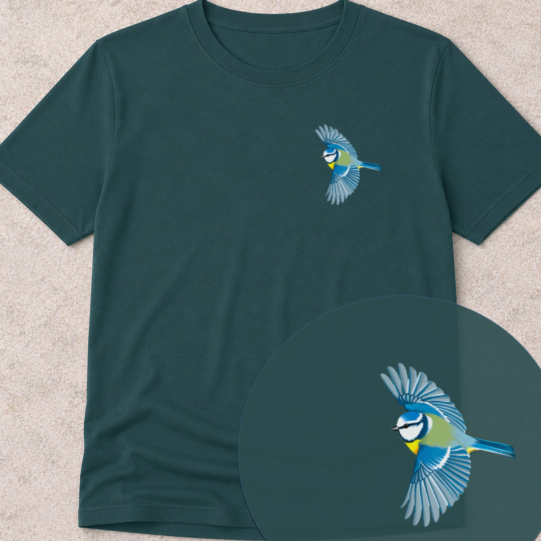 T-shirt Mésange bleue en vol