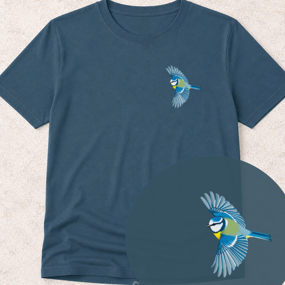 T-shirt Mésange bleue en vol