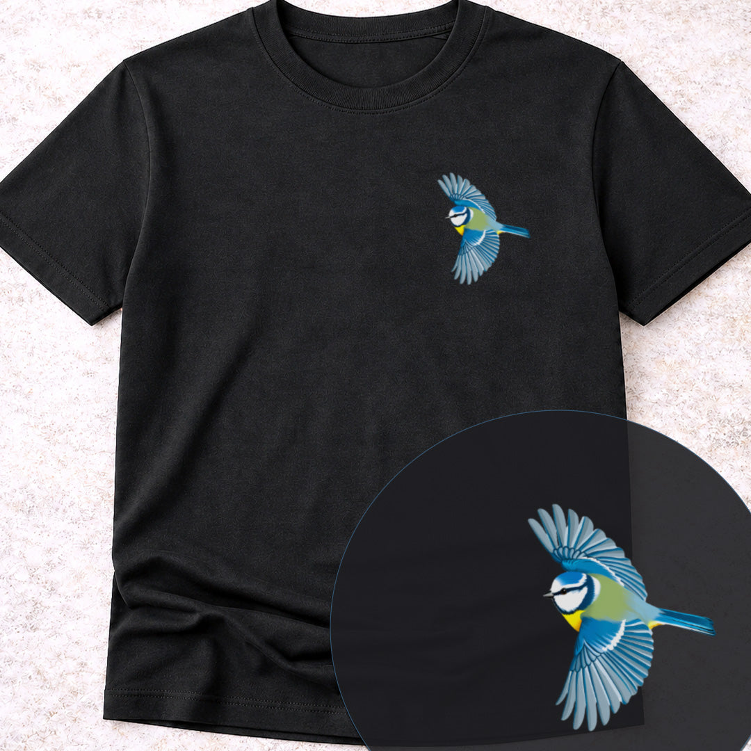 T-shirt Mésange bleue en vol