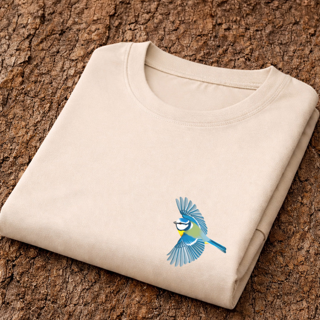 Pimpelmeesje vliegend T-shirt