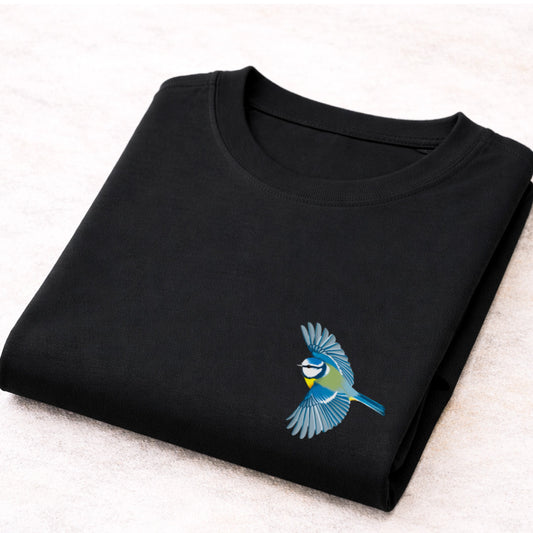 Pimpelmeesje vliegend T-shirt