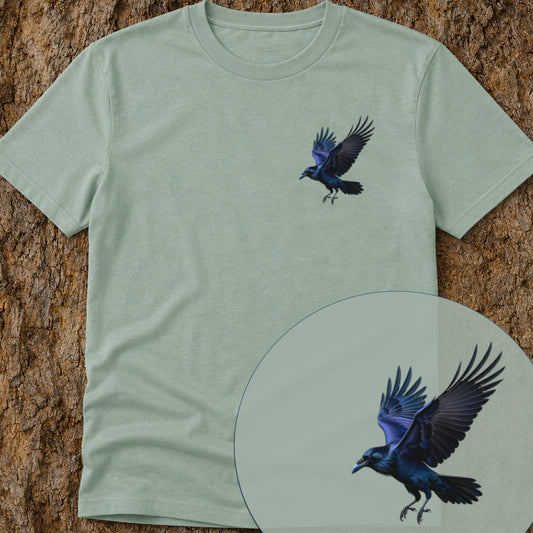 Raaf in Vlucht Bio T‑Shirt