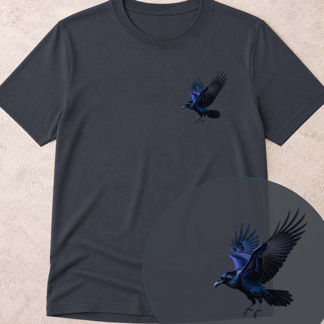 Raaf in Vlucht Bio T‑Shirt