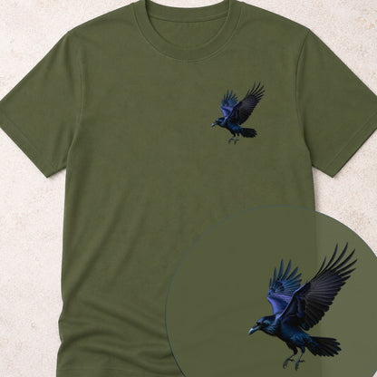 Raaf in Vlucht Bio T‑Shirt