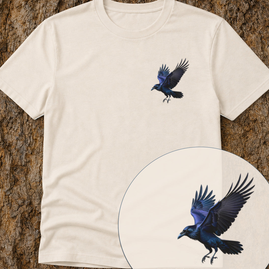 Raaf in Vlucht Bio T‑Shirt