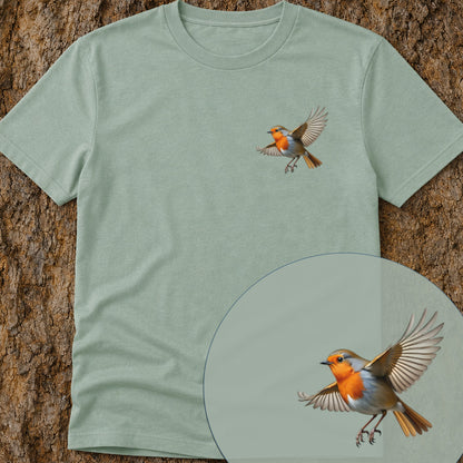 Roodborstje vliegend Bio T-shirt
