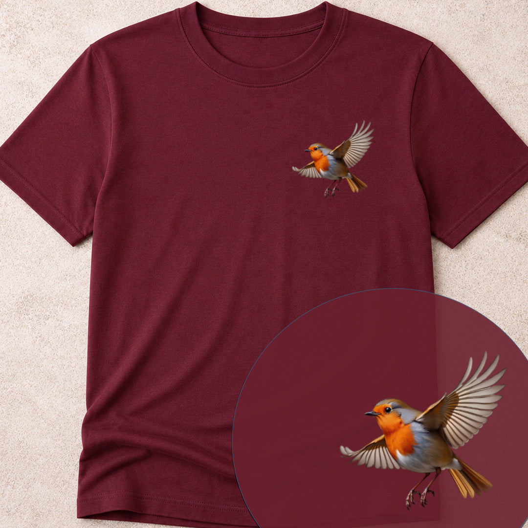 Roodborstje vliegend Bio T-shirt