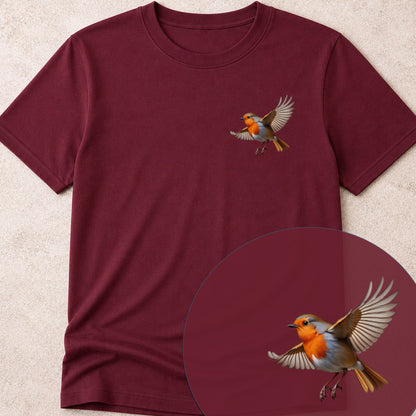 Roodborstje vliegend Bio T-shirt