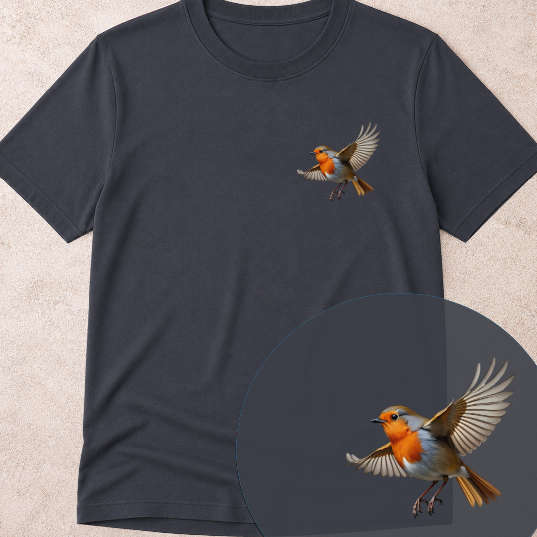 Roodborstje vliegend Bio T-shirt