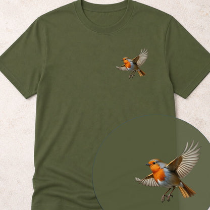 Roodborstje vliegend Bio T-shirt