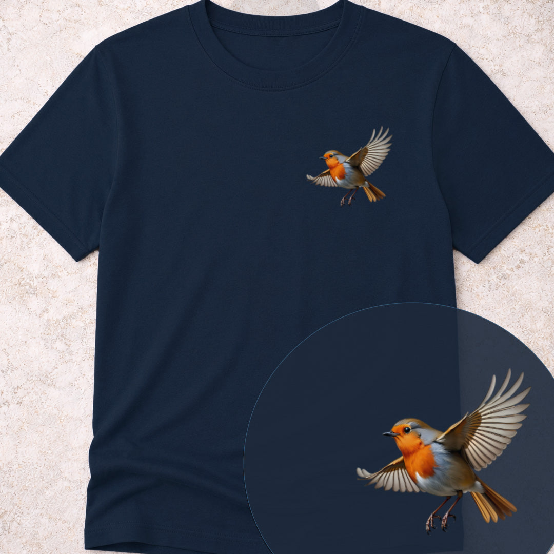 Roodborstje vliegend Bio T-shirt
