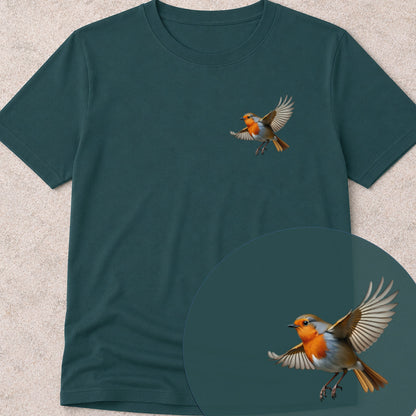 Roodborstje vliegend Bio T-shirt