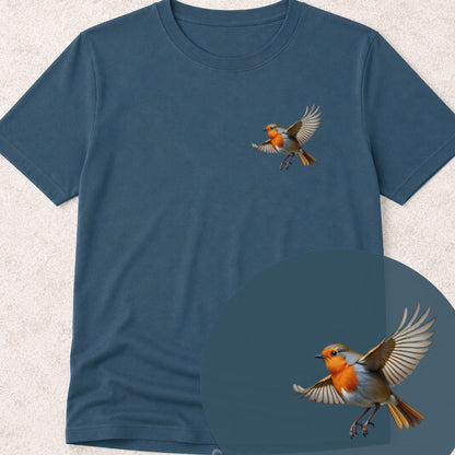 Roodborstje vliegend Bio T-shirt