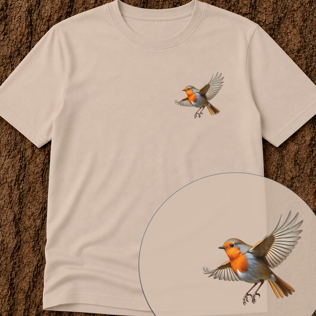 Roodborstje vliegend Bio T-shirt
