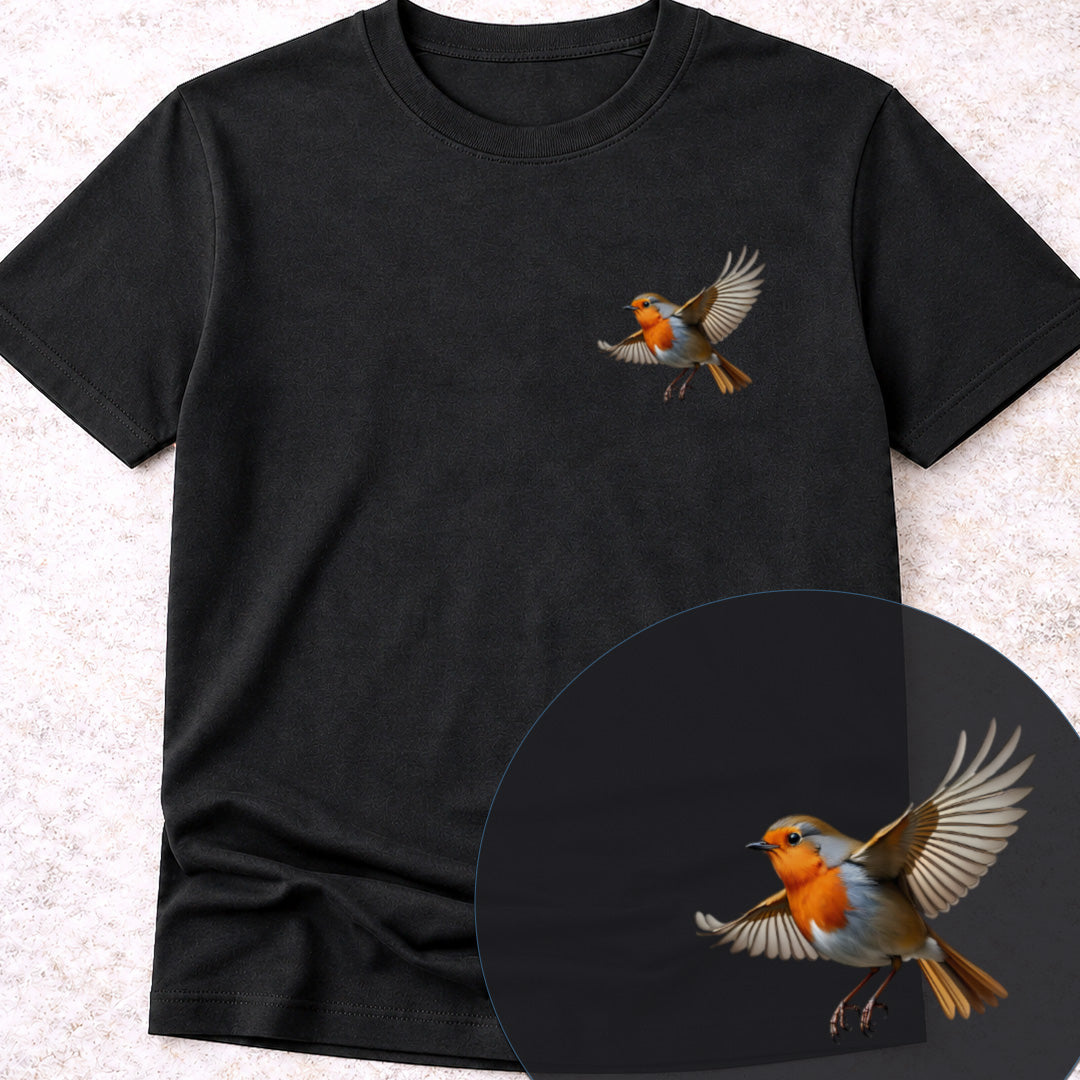 Roodborstje vliegend Bio T-shirt