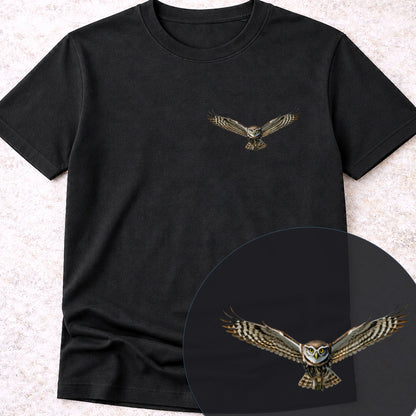 T-shirt premium Chevêche d'Athéna planant