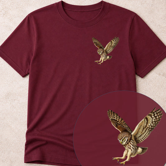 Steenuil jagend Bio T‑Shirt