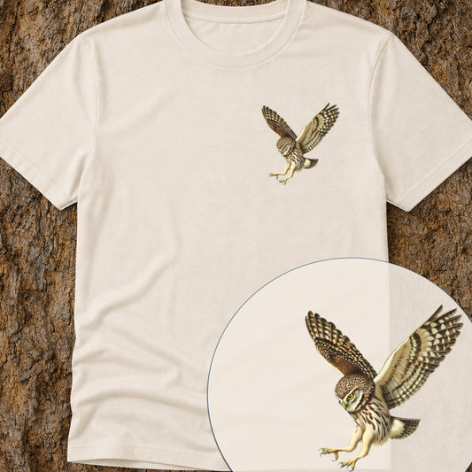 Steenuil jagend Bio T‑Shirt