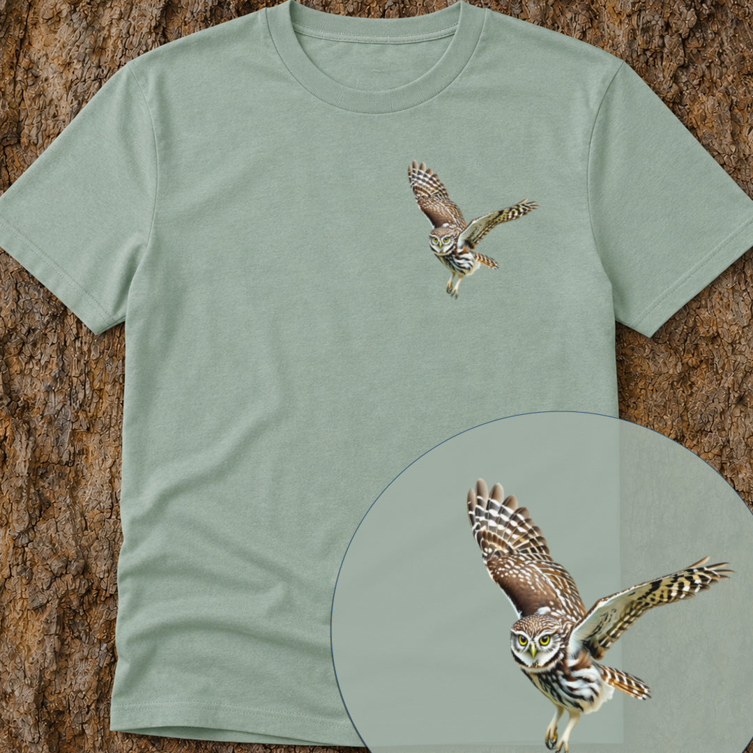 Steenuil in Vlucht Bio T-shirt
