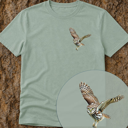 Steenuil in Vlucht Bio T-shirt