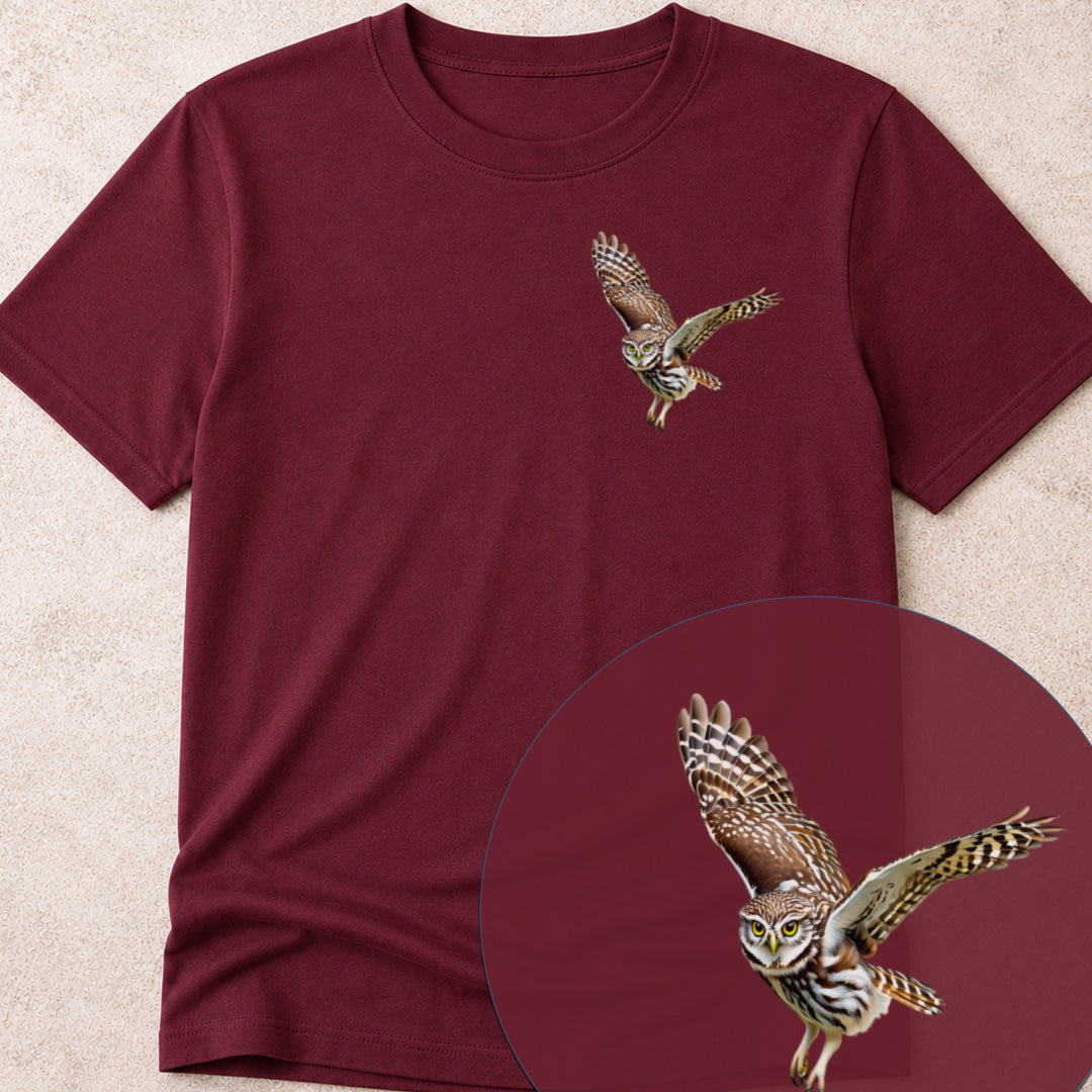 Steenuil in Vlucht Bio T-shirt