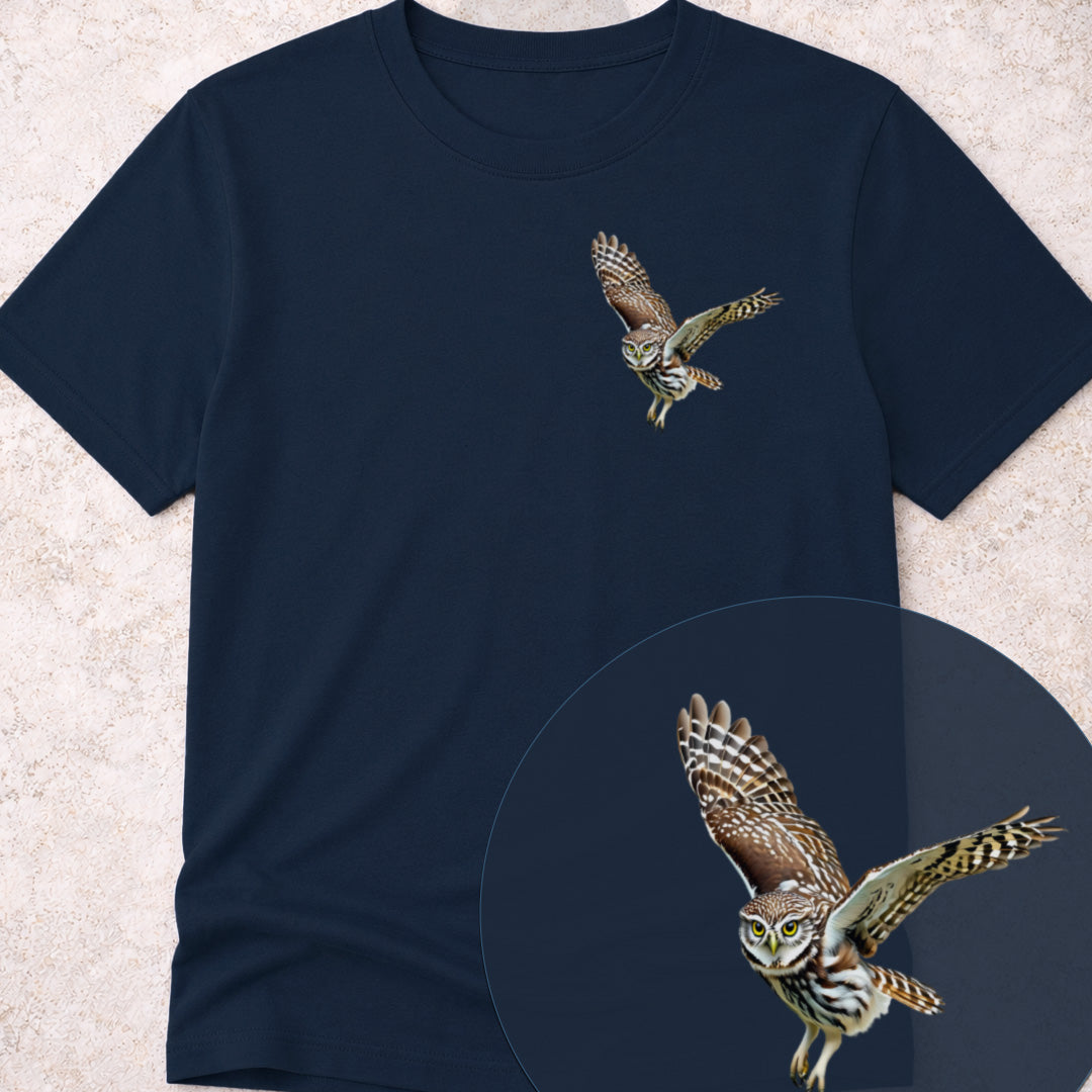 Steenuil in Vlucht Bio T-shirt