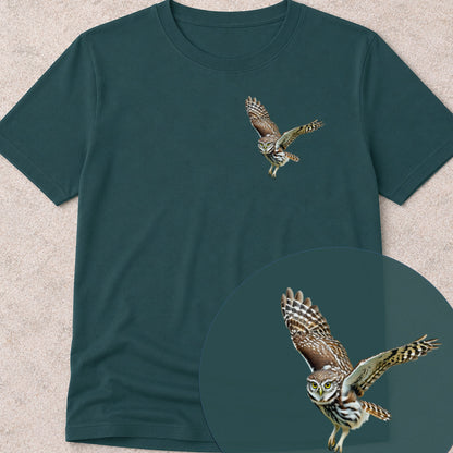 Steenuil in Vlucht Bio T-shirt