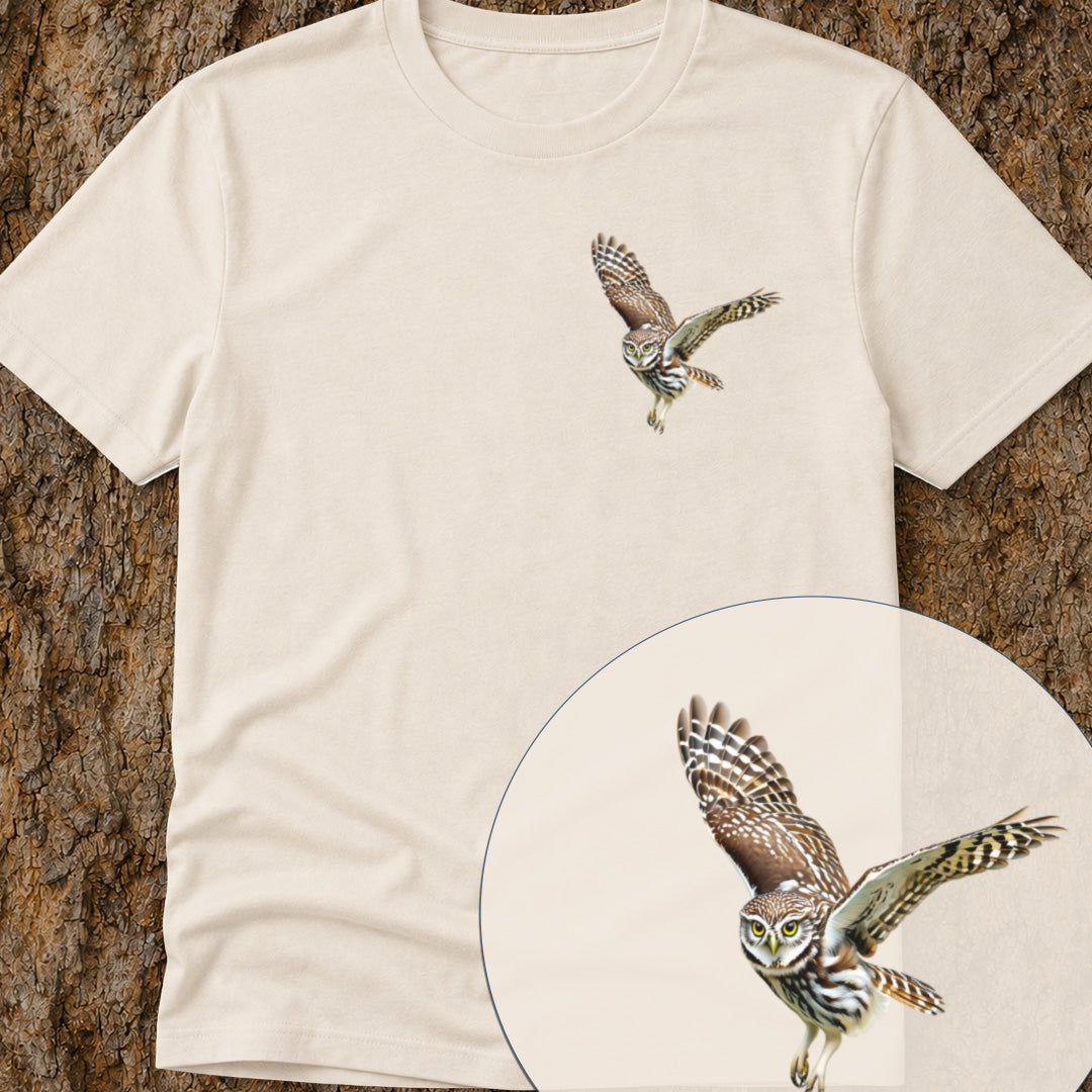 Steenuil in Vlucht Bio T-shirt