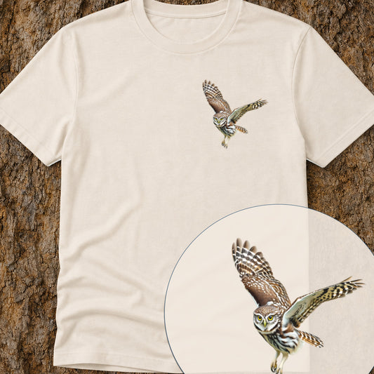 Steenuil in Vlucht Bio T-shirt