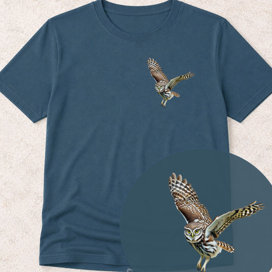 Steenuil in Vlucht Bio T-shirt