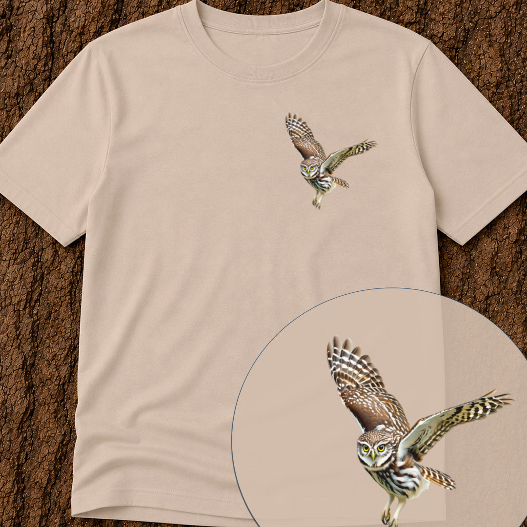 Steenuil in Vlucht Bio T-shirt