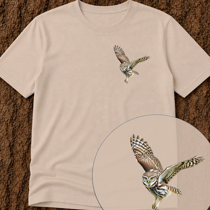 Steenuil in Vlucht Bio T-shirt